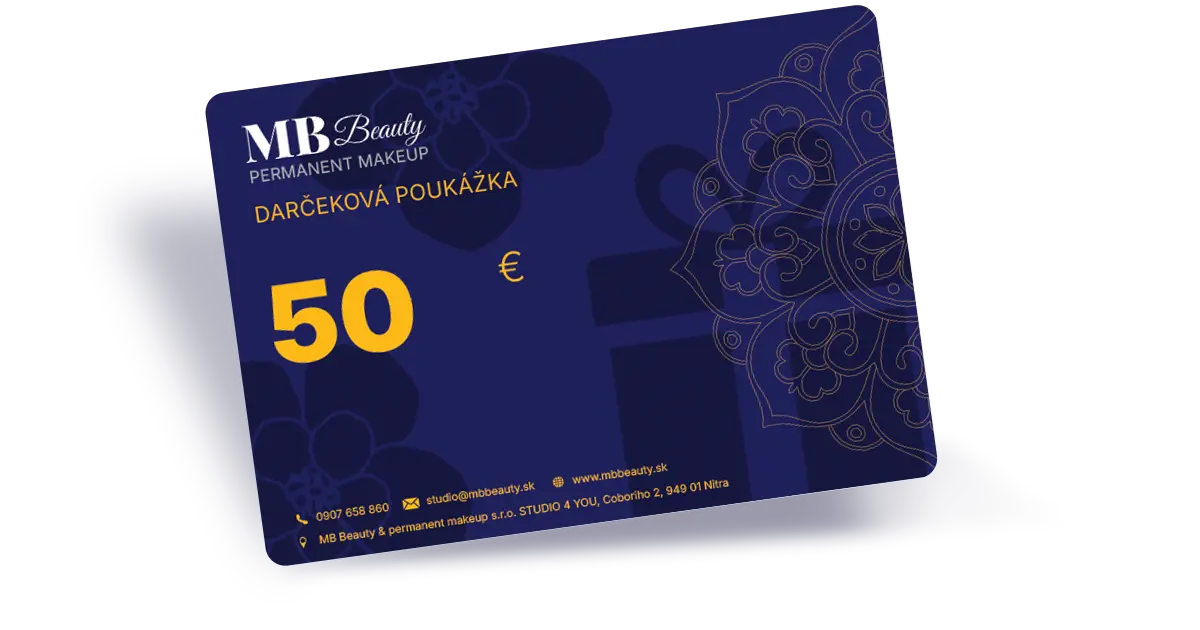darčeková poukážka v hodnote 50€